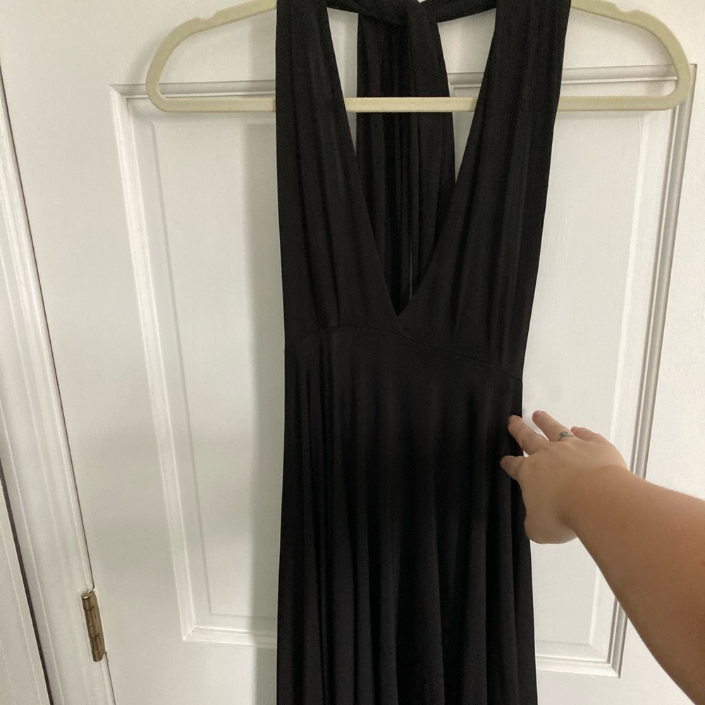 High/low wear any way black dress